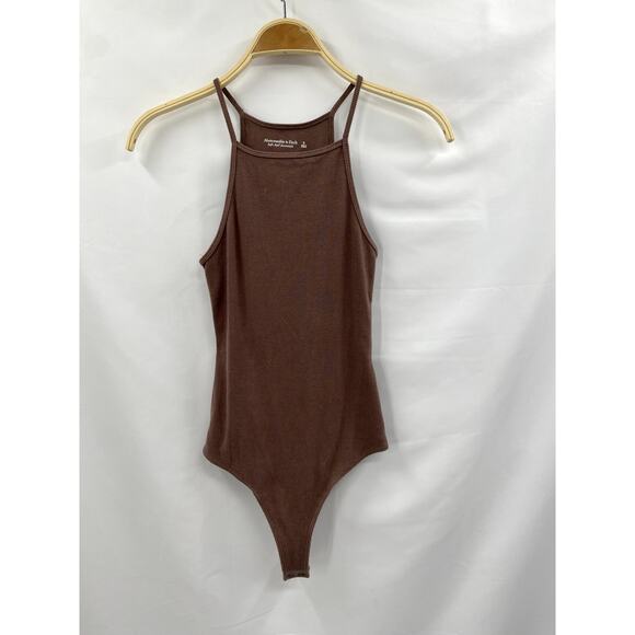 Abercrombie & Fitch Brown Ribbed Sleeveless Bodysuit - Picture 2 of 4